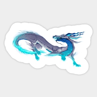 Isolated dragon in a dancing pose Sticker